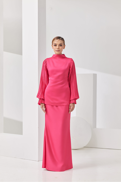 Kurung Monica - Fuchsia Pink